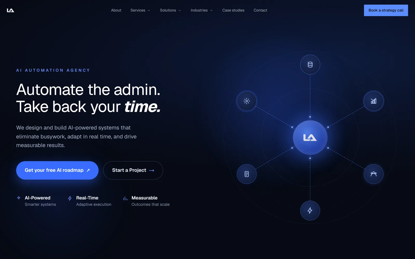 The Locate AI homepage